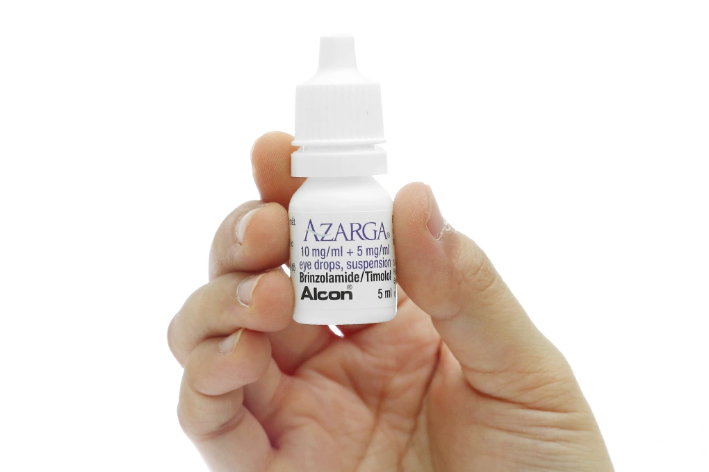 Hỗn dịch nhỏ mắt Azarga trị tăng nhãn áp chai 5ml - 6