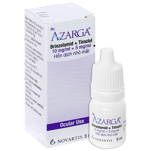 Hỗn dịch nhỏ mắt Azarga trị tăng nhãn áp