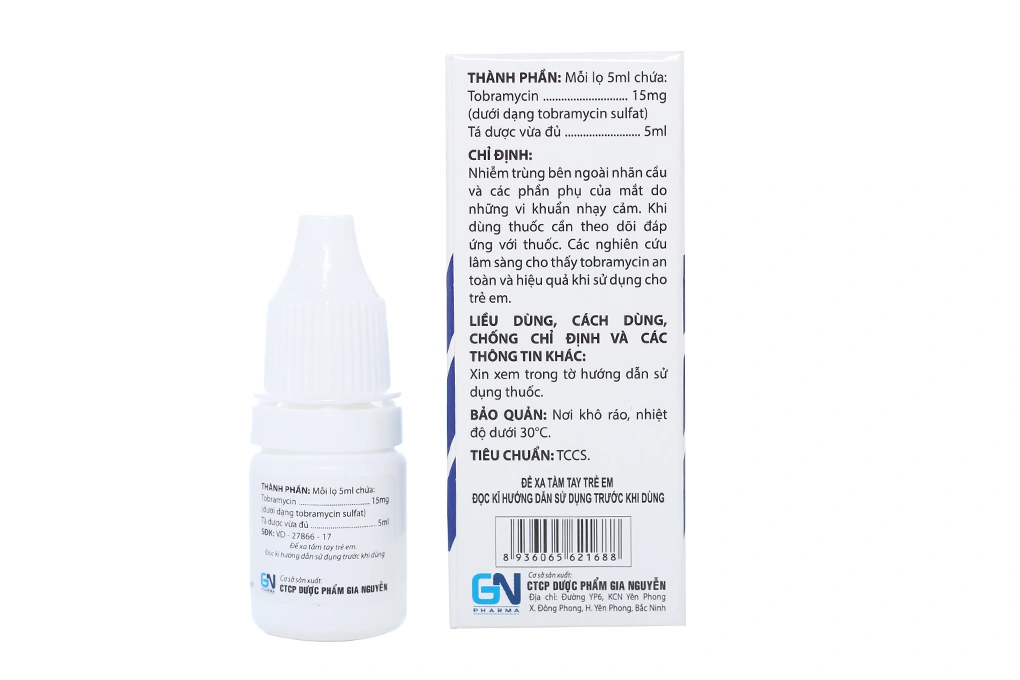 Dung dịch nhỏ mắt Torexvis 0.3% trị nhiễm khuẩn mắt chai 5ml - 1