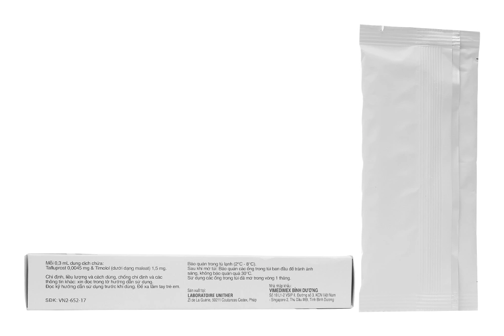Dung dịch nhỏ mắt Taptiqom trị tăng nhãn áp (30 ống x 0.3ml) - 1