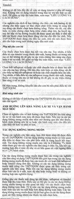Dung dịch nhỏ mắt Taptiqom trị tăng nhãn áp (30 ống x 0.3ml) - 7