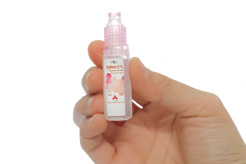 Dung dịch nhỏ mắt Hylaform 0.1% trị khô mắt chai 5ml - 3