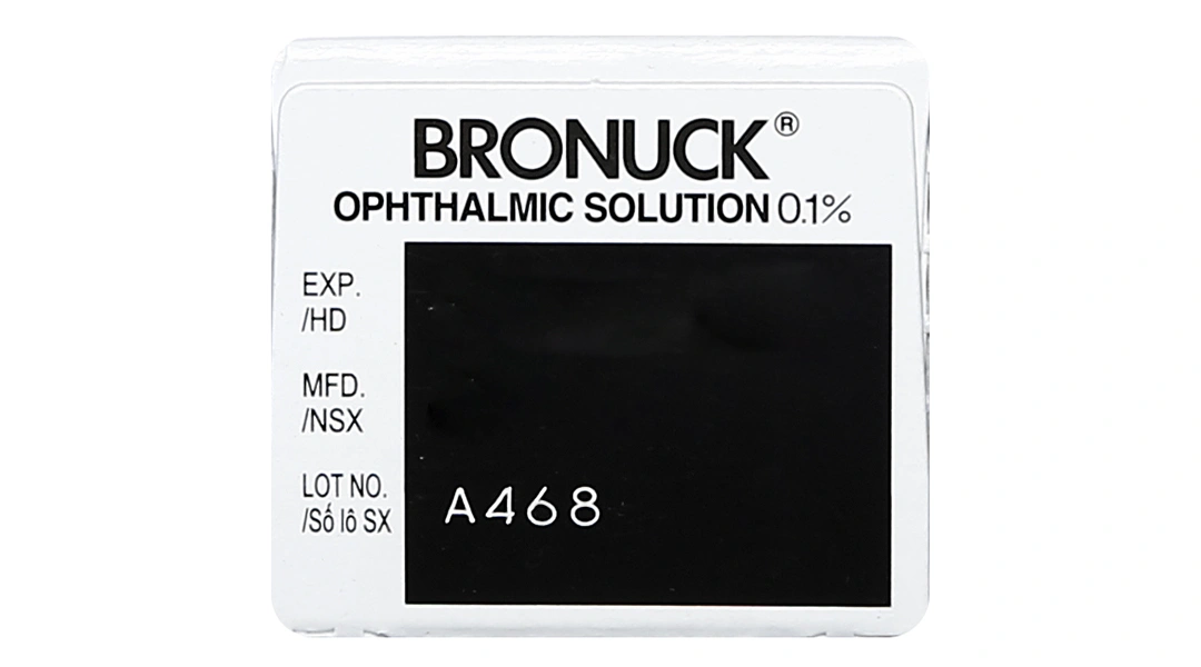 Dung dịch nhỏ mắt Bronuck 0.1% trị viêm sau phẫu thuật mắt chai 5ml - 4