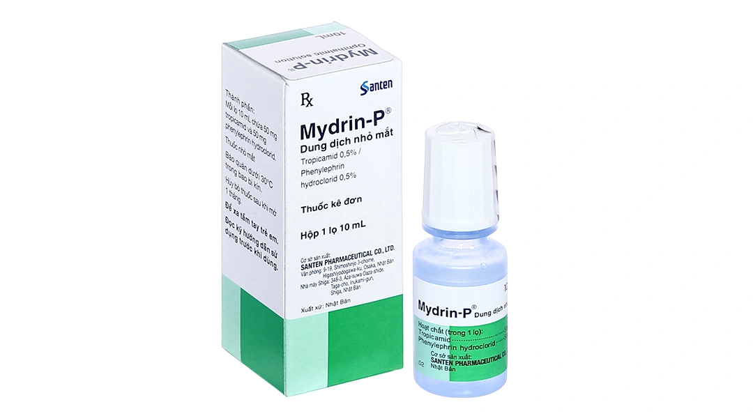 Dung dịch nhỏ mắt Mydrin-P làm giãn đồng tử trong chẩn đoán lọ 10ml - 