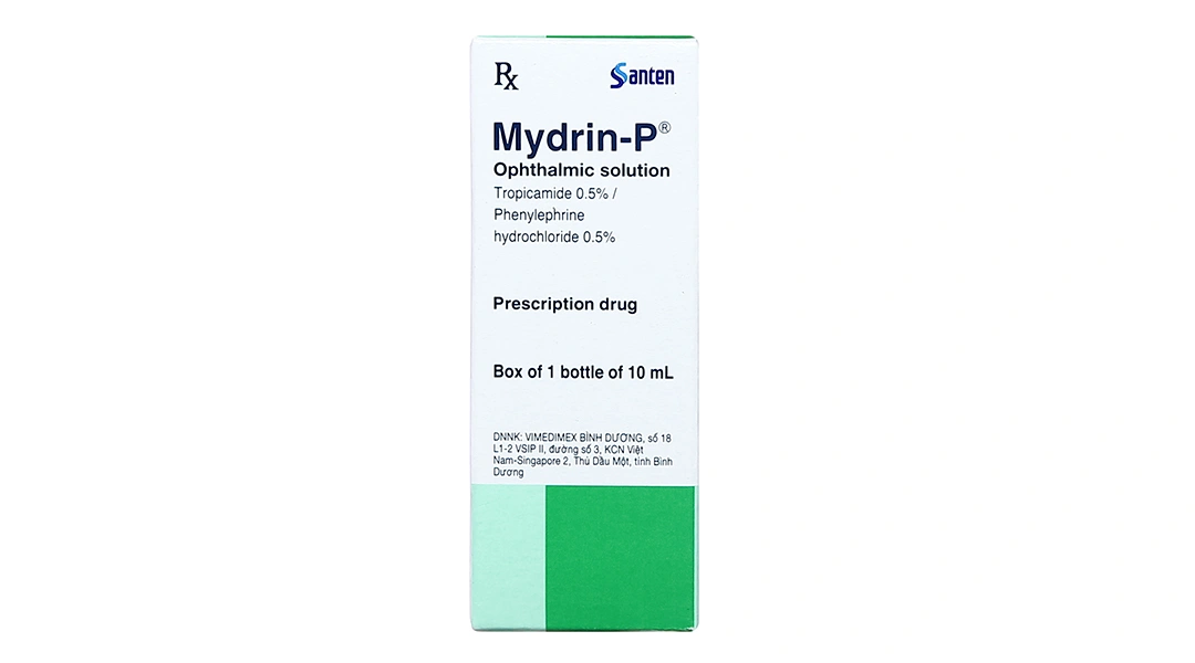 Dung dịch nhỏ mắt Mydrin-P làm giãn đồng tử trong chẩn đoán lọ 10ml - 2