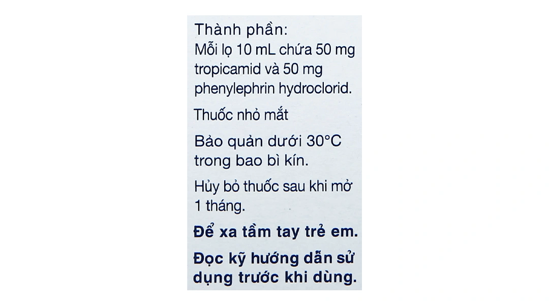 Dung dịch nhỏ mắt Mydrin-P làm giãn đồng tử trong chẩn đoán lọ 10ml - 6
