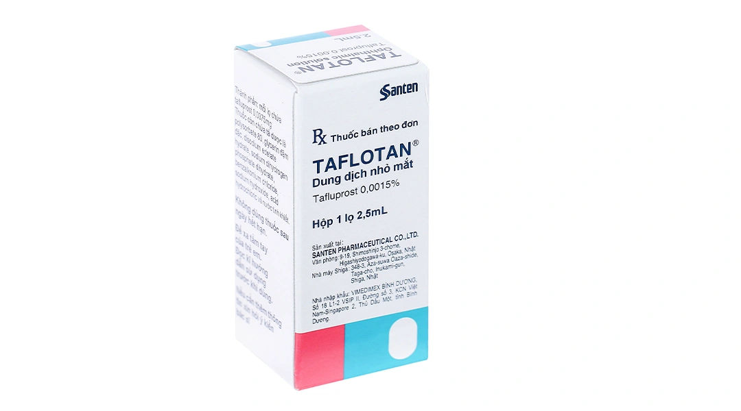Dung dịch nhỏ mắt Taflotan 0.0015% trị tăng nhãn áp chai 2.5ml - 1