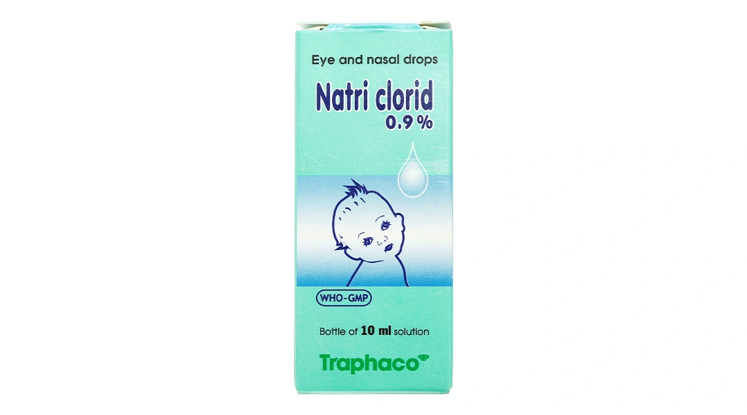 Dung dịch Natri Clorid Traphaco 0,9% vệ sinh mắt, mũi chai 10ml - 1