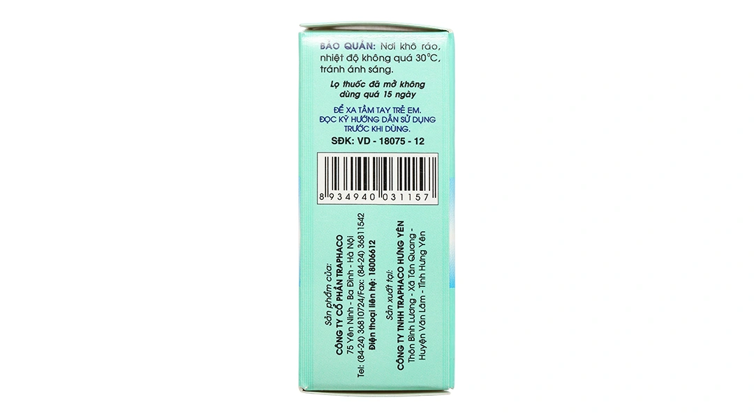 Dung dịch Natri Clorid Traphaco 0,9% vệ sinh mắt, mũi chai 10ml - 3