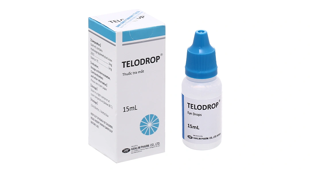 Thuốc tra mắt Telodrop Eye Drops trị các triệu chứng khô mắt chai 15ml - 