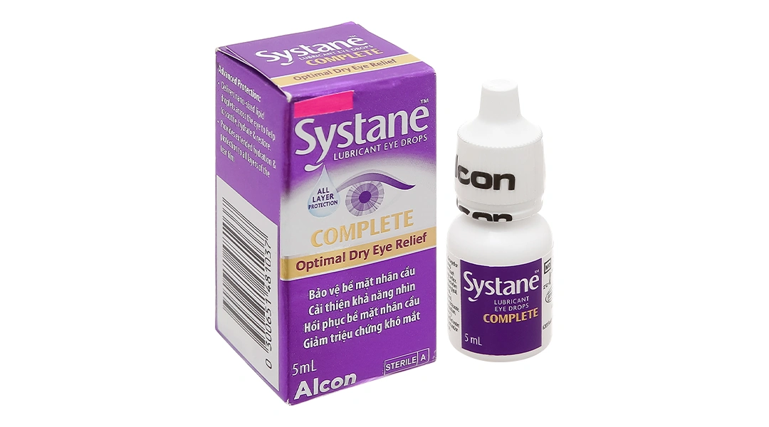 Dung dịch nhỏ mắt Systane Complete giảm kích ứng mắt, khô mắt lọ chai 5ml - 