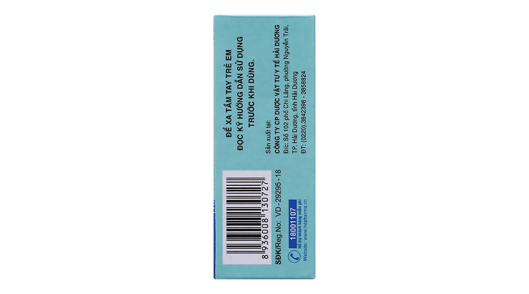 Dung dịch nhỏ mắt Natri Clorid HDpharma 0.9% vệ sinh mắt, mũi chai 10ml - 3