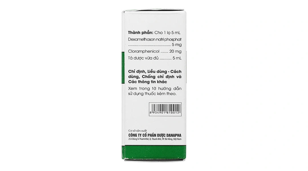 Dung dịch nhỏ mắt Ticoldex trị viêm mắt, nhiễm khuẩn mắt chai 5ml - 2