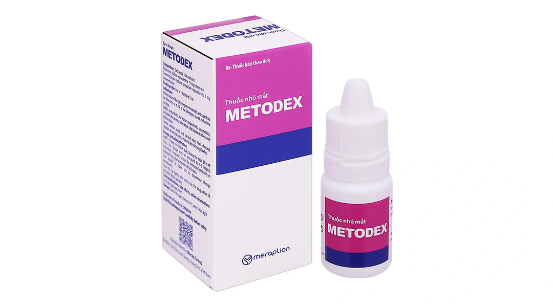 Thuốc nhỏ mắt Metodex trị nhiễm khuẩn, viêm nhiễm ở mắt chai 5ml - 
