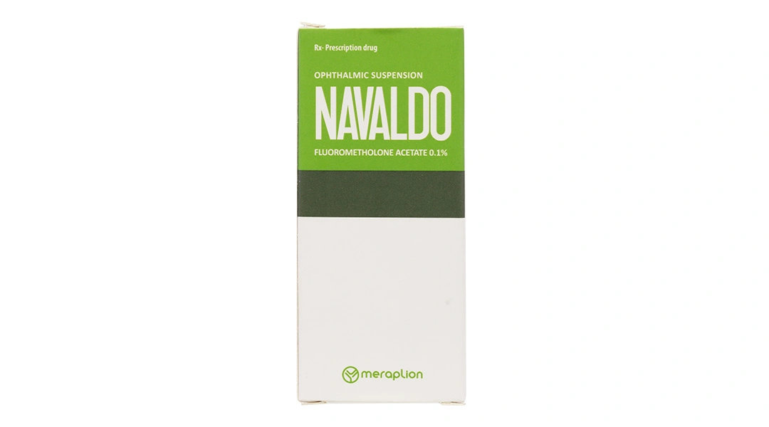 Hỗn dịch nhỏ mắt Navaldo 0.1% trị viêm mí mắt, viêm giác mạc chai 5ml - 1