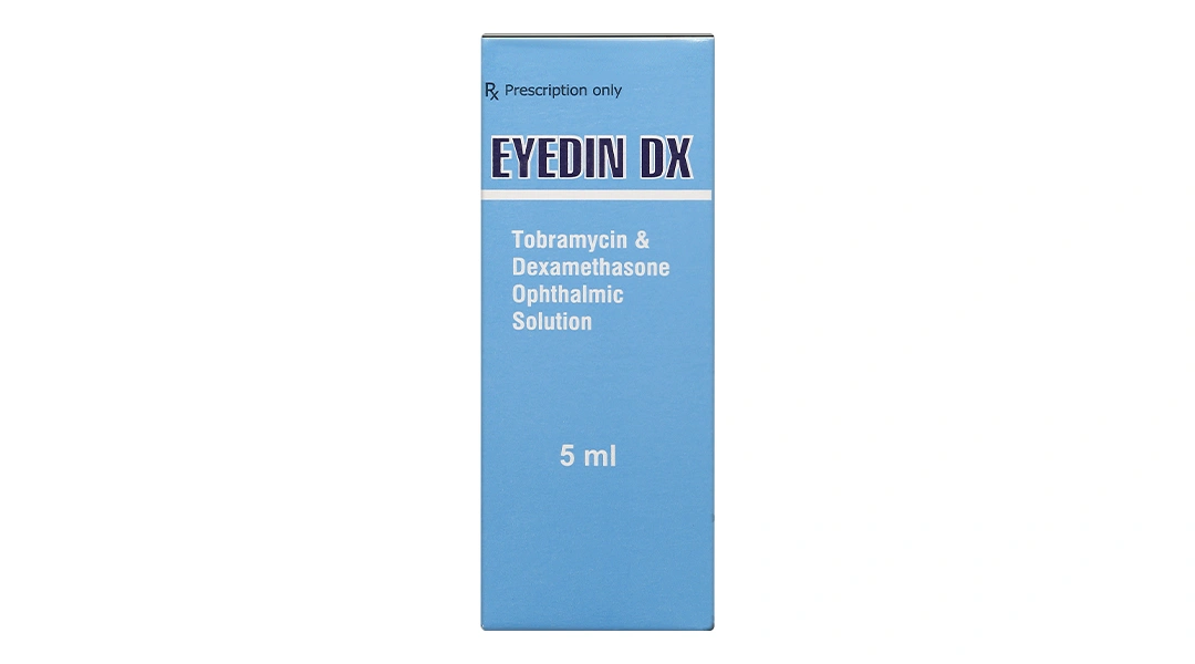 Dung dịch nhỏ mắt Eyedin DX trị viêm mắt kèm nhiễm khuẩn chai 5ml - 1