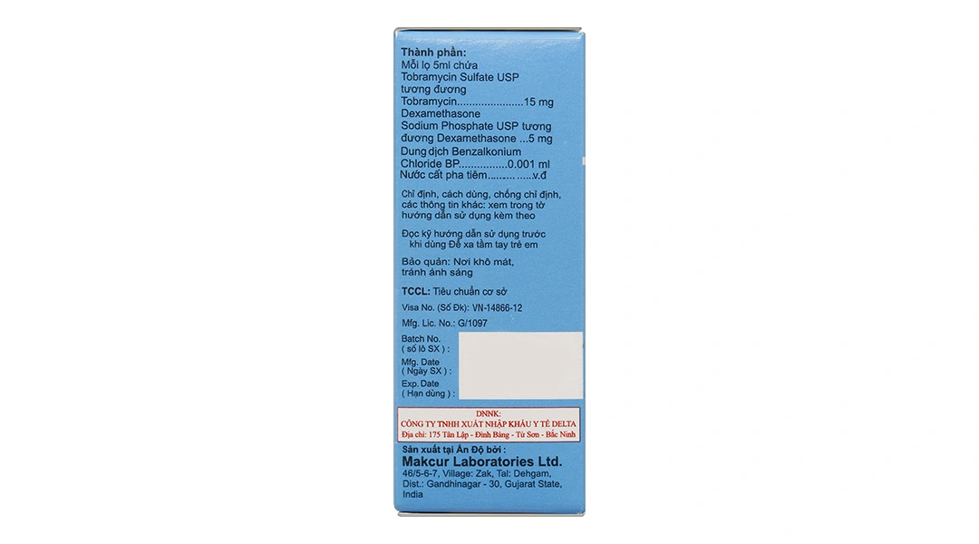 Dung dịch nhỏ mắt Eyedin DX trị viêm mắt kèm nhiễm khuẩn chai 5ml - 2