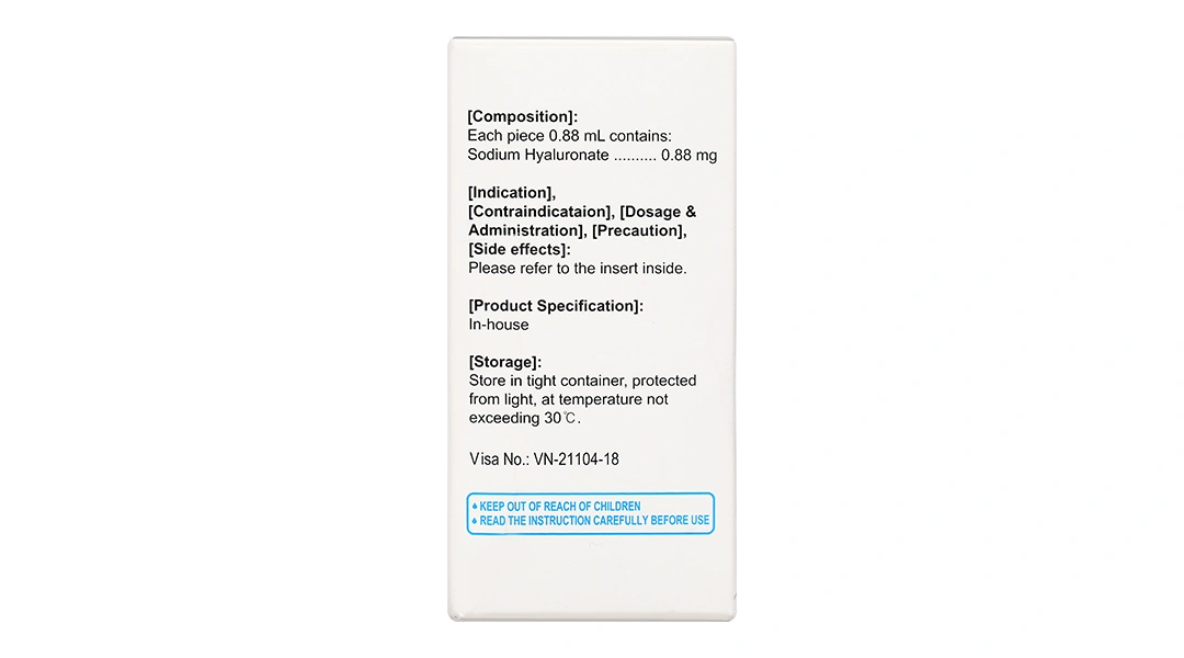 Thuốc nhỏ mắt Hyaluron Eye Drops 0.1% trị tổn thương giác mạc và kết mạc (30 ống x 0.88ml) - 5