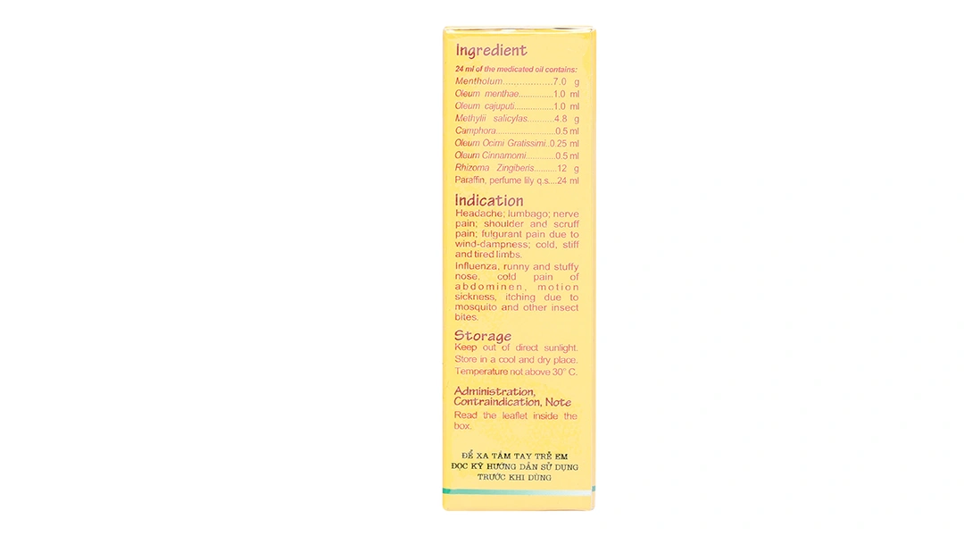 Dầu gừng Thái Dương chai 24ml - 3