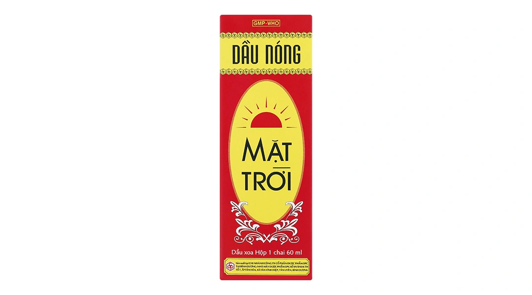 Dầu nóng Mặt Trời chai 60ml - 1