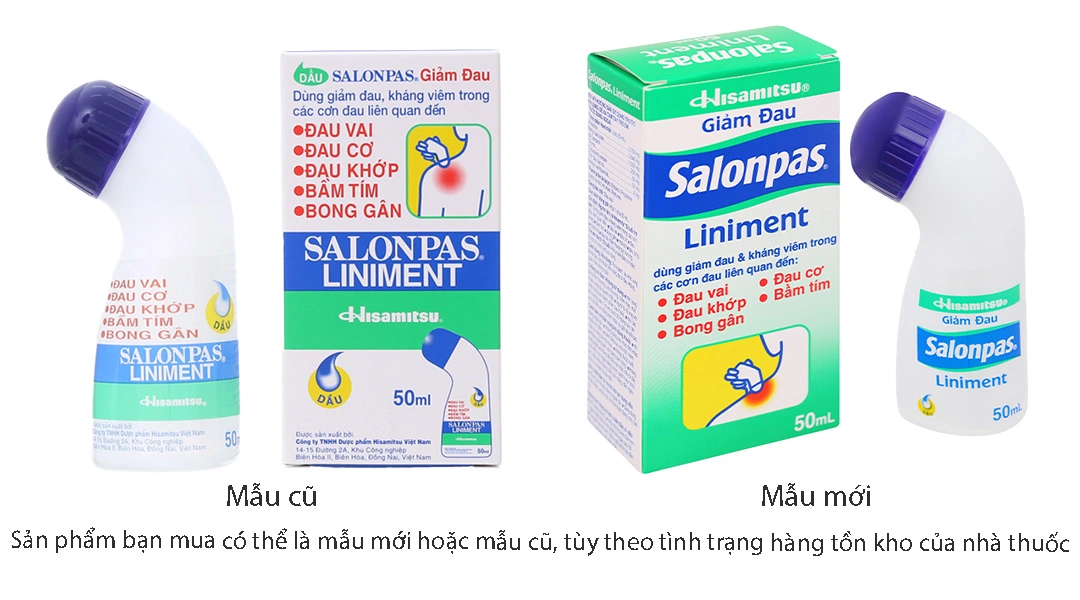 Dầu xoa Salonpas Liniment chai 50ml - 