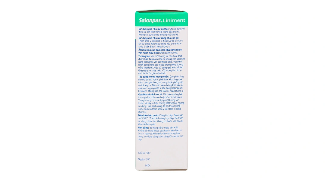 Dầu xoa Salonpas Liniment chai 50ml - 3