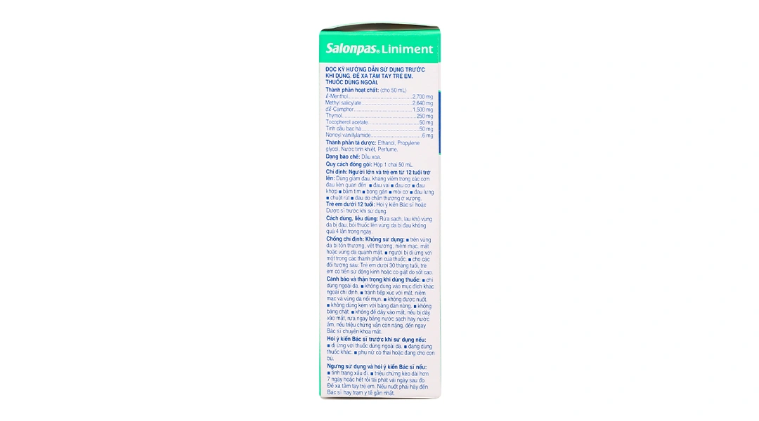 Dầu xoa Salonpas Liniment chai 50ml - 4