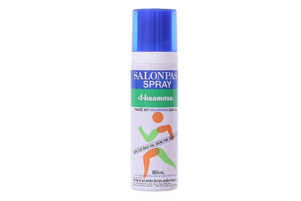 Xịt giảm đau Salonpas Spray giảm đau, kháng viêm cơ xương chai 80ml - 4