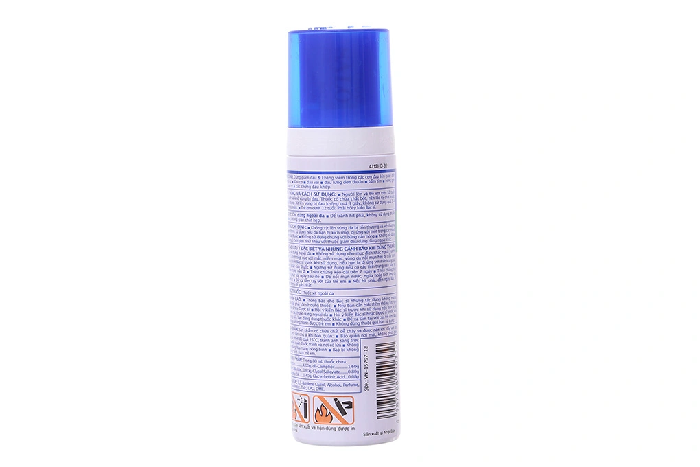 Xịt giảm đau Salonpas Spray giảm đau, kháng viêm cơ xương chai 80ml - 1
