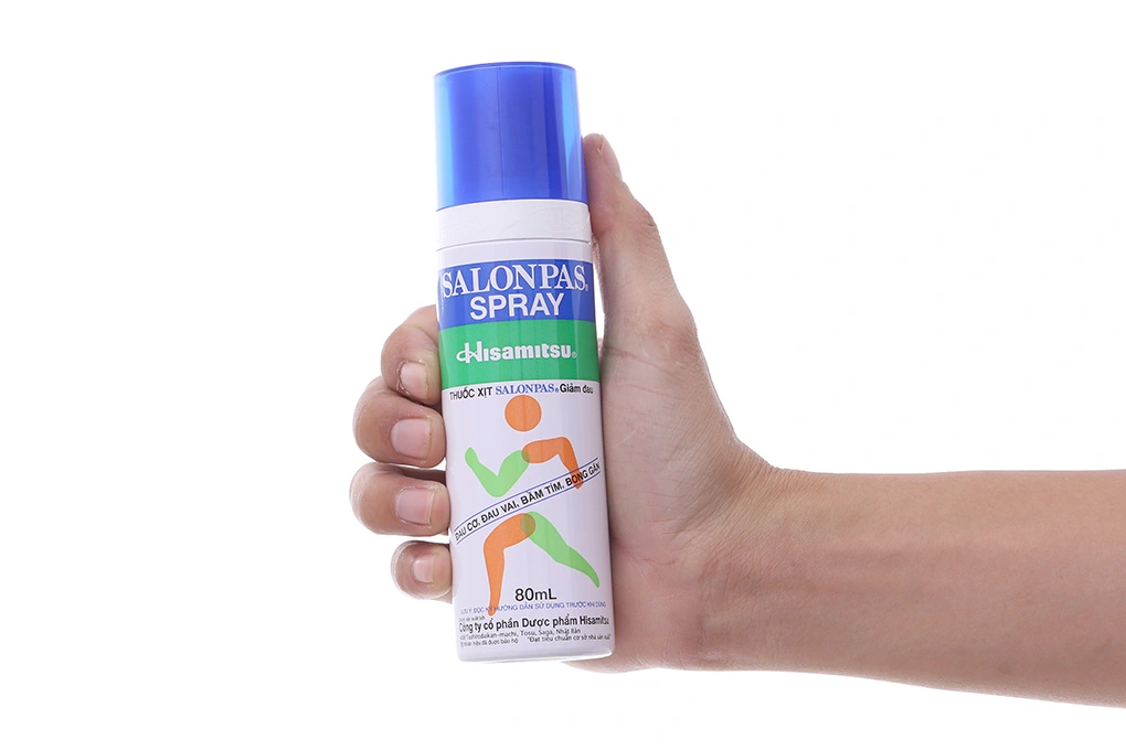 Xịt giảm đau Salonpas Spray giảm đau, kháng viêm cơ xương chai 80ml - 2