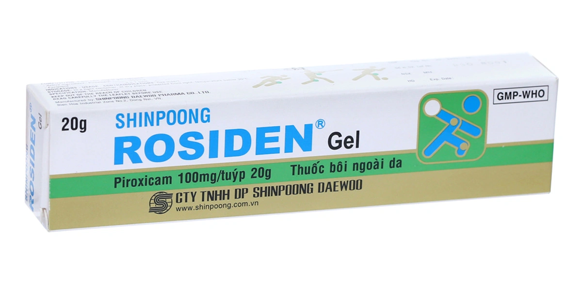 Gel bôi Shinpoong Rosiden giảm đau, kháng viêm tuýp 20g - 10