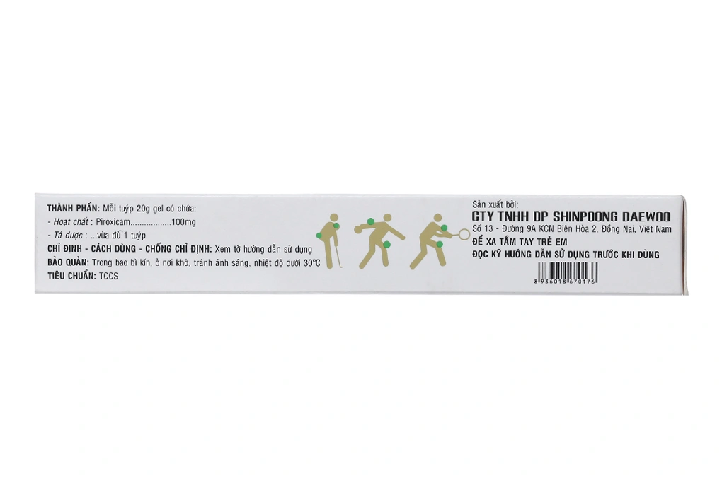 Gel bôi Shinpoong Rosiden giảm đau, kháng viêm tuýp 20g - 12
