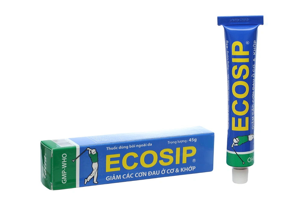 Kem bôi Ecosip giảm đau cơ, xương khớp tuýp 45g - 