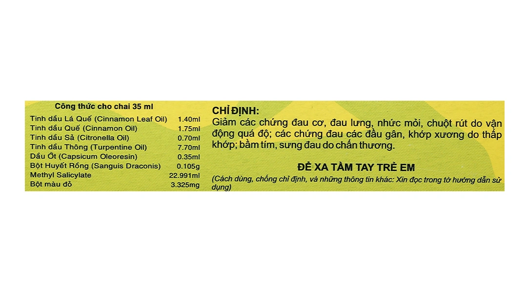 Dầu Hồng Hoa hiệu Cây Búa chai 35ml - 4