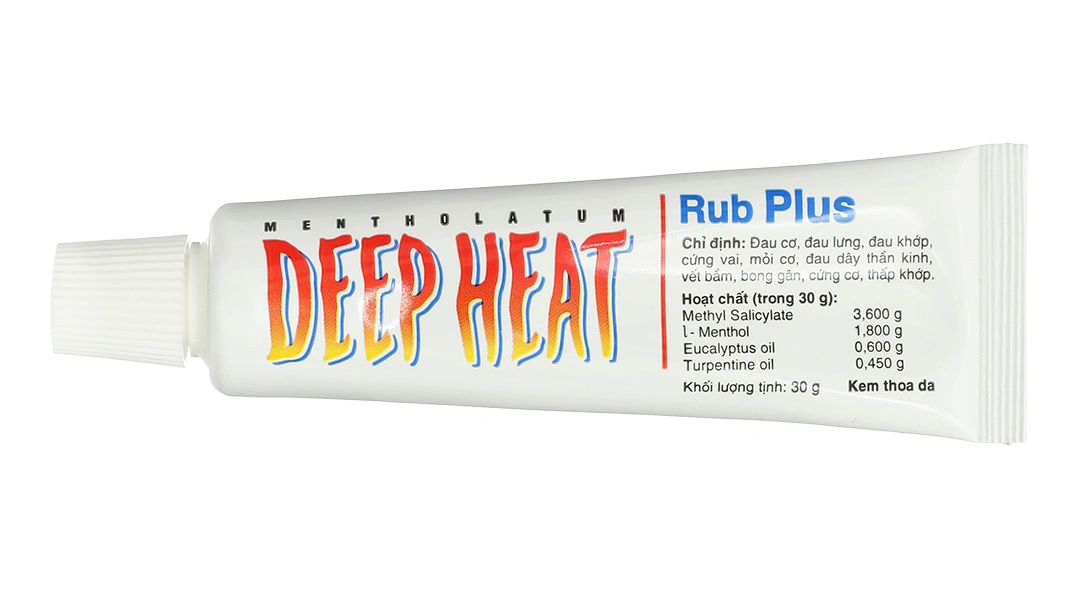 Kem xoa bóp Deep Heat Rub Plus giảm đau cơ, xương khớp tuýp 30g - 3