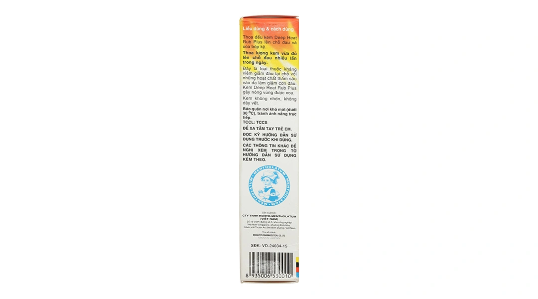 Kem xoa bóp Deep Heat Rub Plus giảm đau cơ, xương khớp tuýp 30g - 2
