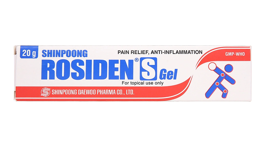 Rosiden S Gel 200mg/20g giảm đau, kháng viêm tuýp 20g - 1