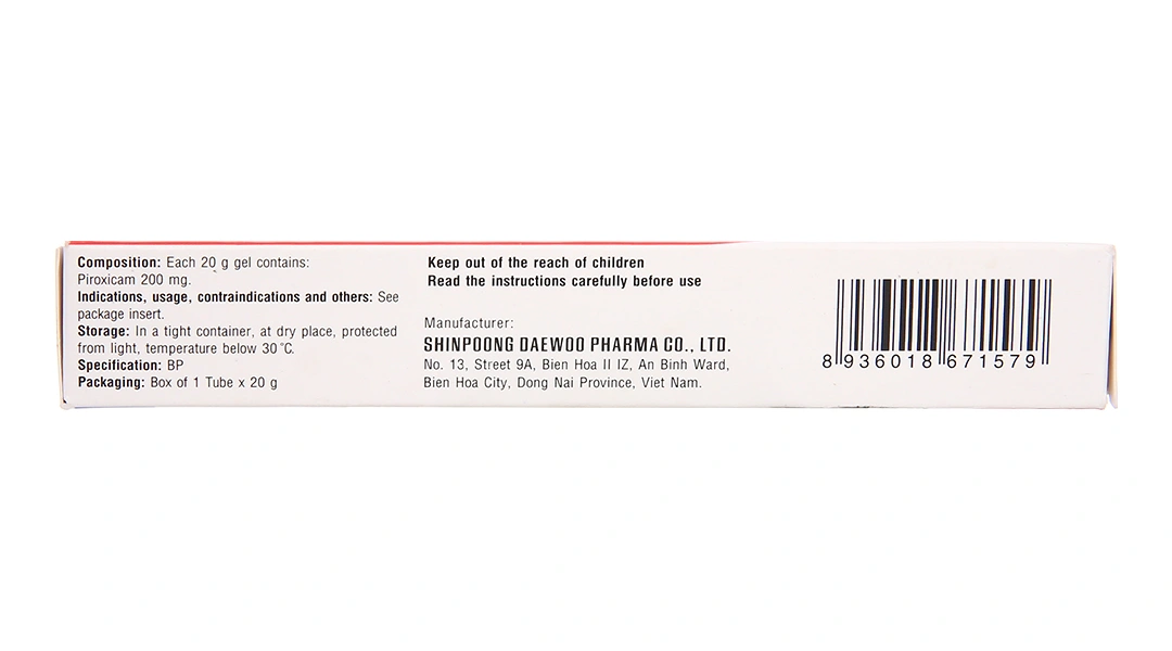 Rosiden S Gel 200mg/20g giảm đau, kháng viêm tuýp 20g - 4