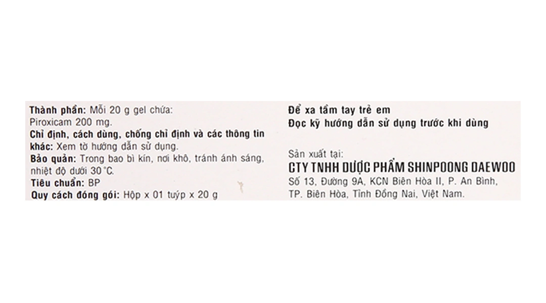 Rosiden S Gel 200mg/20g giảm đau, kháng viêm tuýp 20g - 5