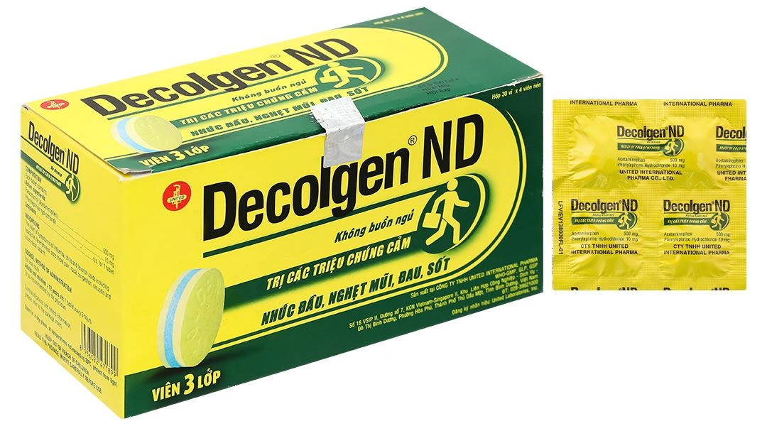 Decolgen ND trị triệu chứng cảm thông thường, viêm mũi dị ứng (25 vỉ x 4 viên) - 6