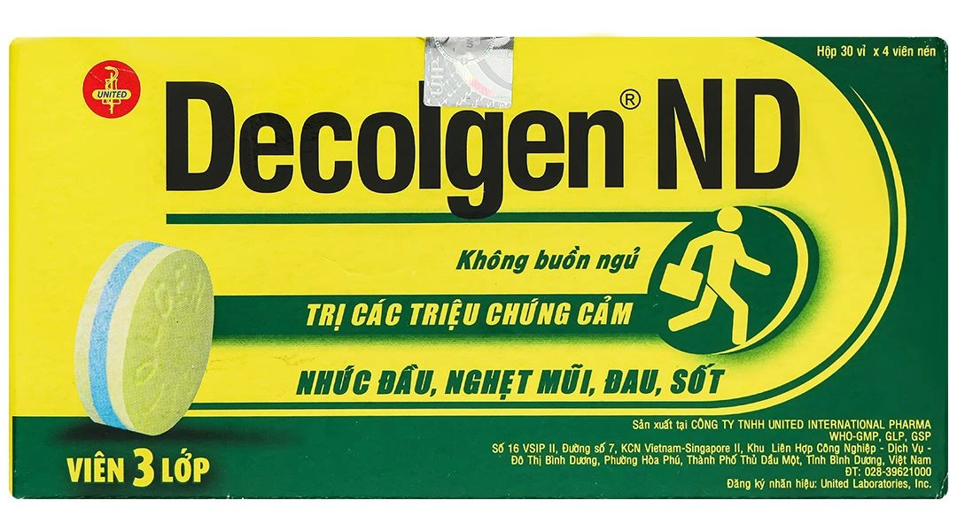 Decolgen ND trị triệu chứng cảm thông thường, viêm mũi dị ứng (25 vỉ x 4 viên) - 7