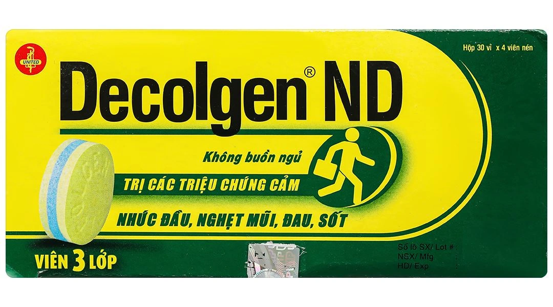 Decolgen ND trị triệu chứng cảm thông thường, viêm mũi dị ứng (25 vỉ x 4 viên) - 9