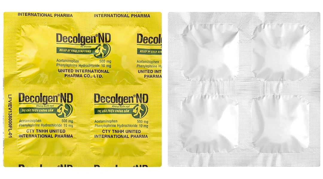 Decolgen ND trị triệu chứng cảm thông thường, viêm mũi dị ứng (25 vỉ x 4 viên) - 13