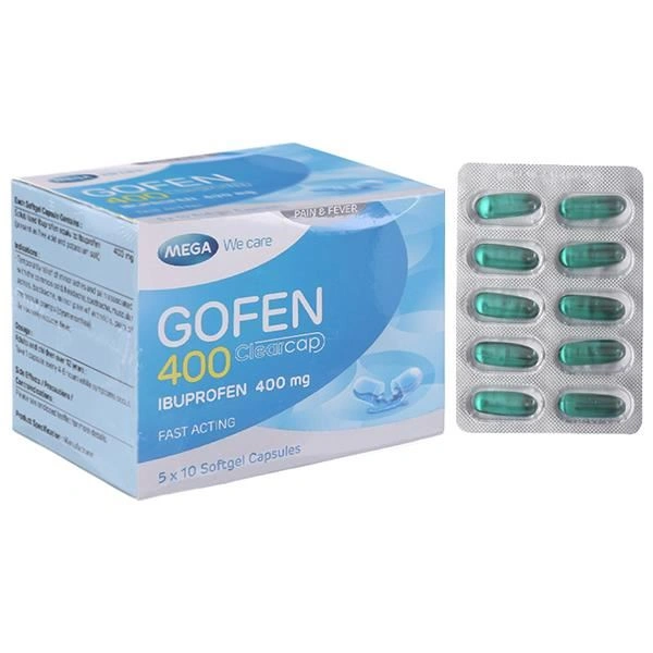 Gofen 400 Clearcap giảm đau, hạ sốt, kháng viêm