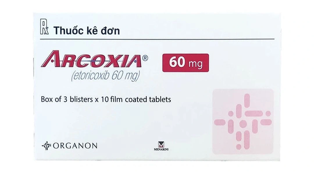 Arcoxia 60mg giảm đau, kháng viêm xương khớp (3 vỉ x 10 viên) - 1