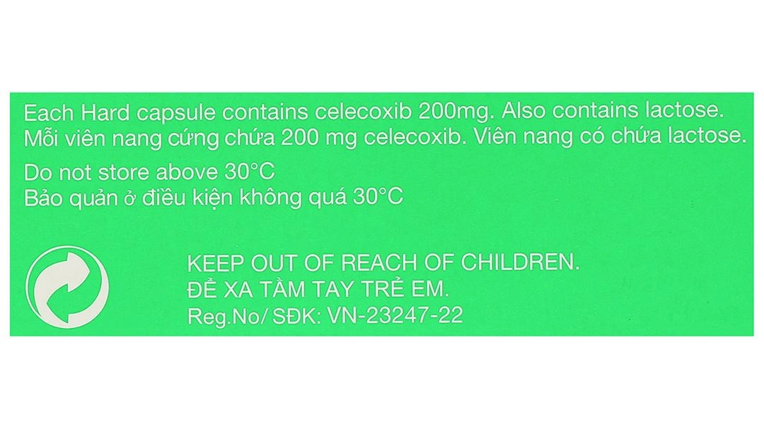 Celebrex 200mg giảm đau, kháng viêm xương khớp (3 vỉ x 10 viên) - 6
