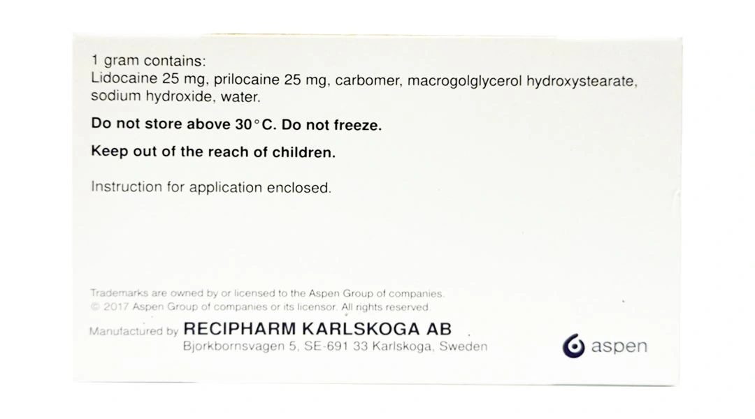 Kem bôi Emla 5% gây tê bề mặt da (5 tuýp x 5g) - 2