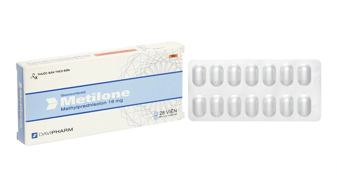 Metilone 16mg kháng viêm (2 vỉ x 14 viên) - 