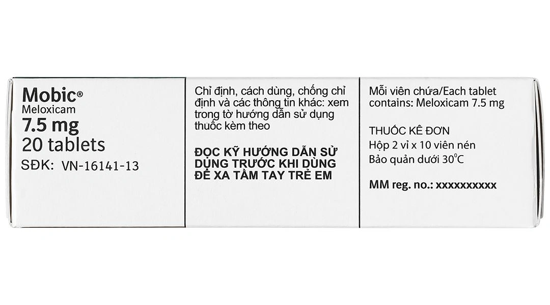 Mobic 7.5mg giảm đau, kháng viêm xương khớp (2 vỉ x 10 viên) - 3