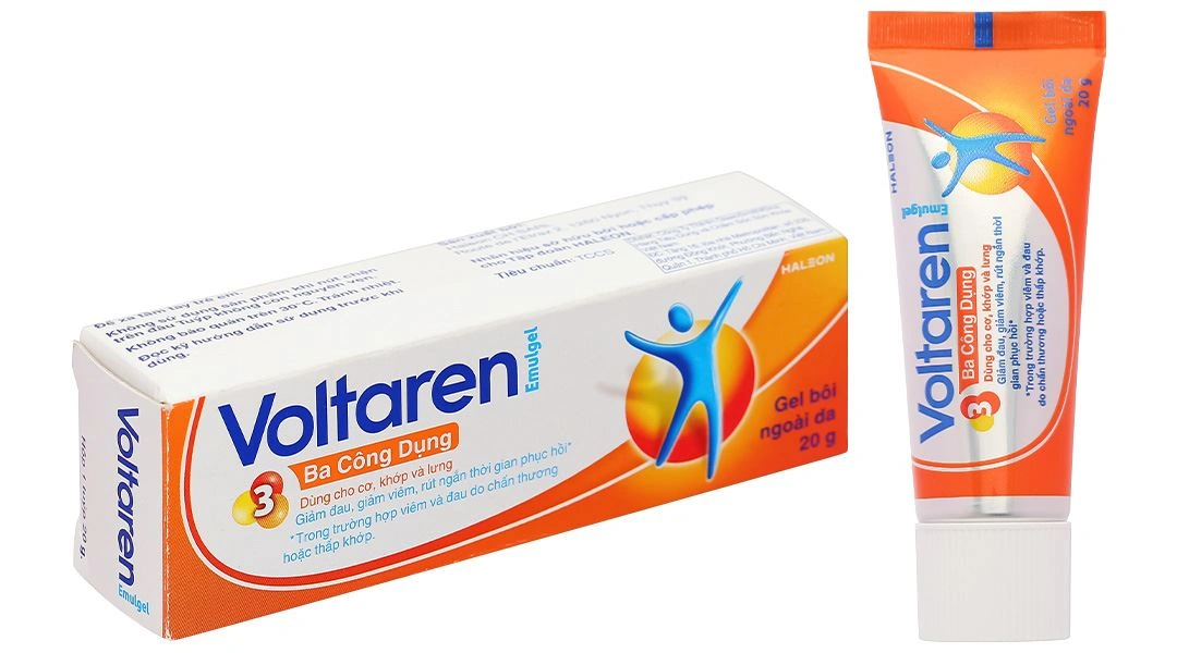Gel bôi Voltaren Emulgel 1% giảm đau, kháng viêm xương khớp tuýp 20g - 1